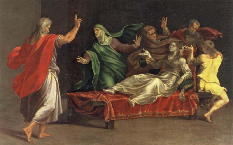 MAZZOLA BEDOLI, Girolamo The evangelist Johannes awakes Drusiana of the dead china oil painting image